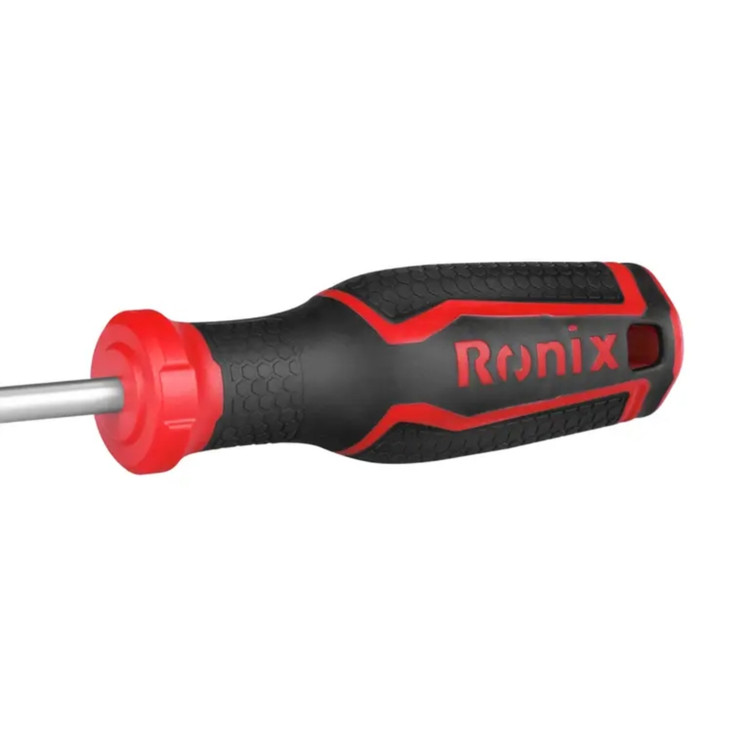 پیچ گوشتی دسته پلاستیکی دورنگ 100*6 دوسو رونیکس مدل RH-2746