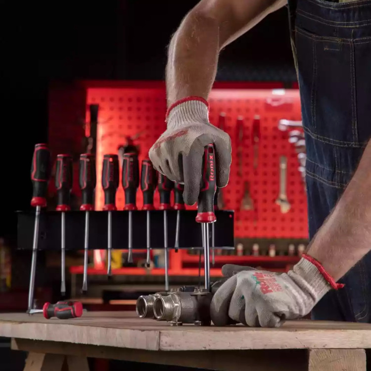 پیچ گوشتی دسته پلاستیکی دورنگ 150*5 دوسو رونیکس مدل RH-2744