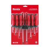 ست 12 عددی ترکیبی پیچ گوشتی و پیچ گوشتی ساعتی رونیکس مدل RH-2728