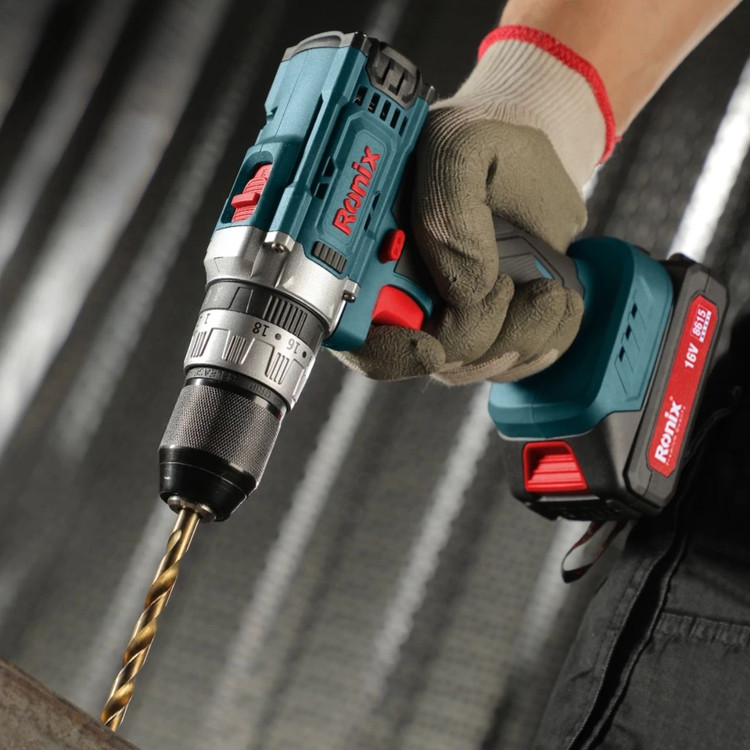 دریل پیچ گوشتی شارژی 16 ولت رونیکس مدل 8615
