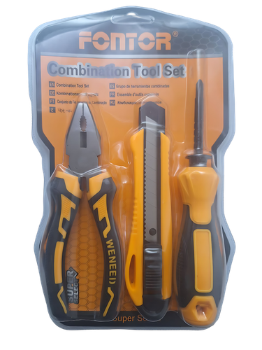 ست انبردست کاتر پیچ گوشتی فونتور