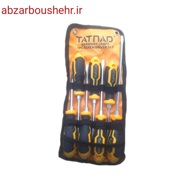ست پیچ گوشتی ۷ عددی مگنتی ضربه خور آچار خور تاتناد