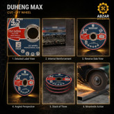 صفحه سنگ برش 115 میلیمتری DUHENG MAX