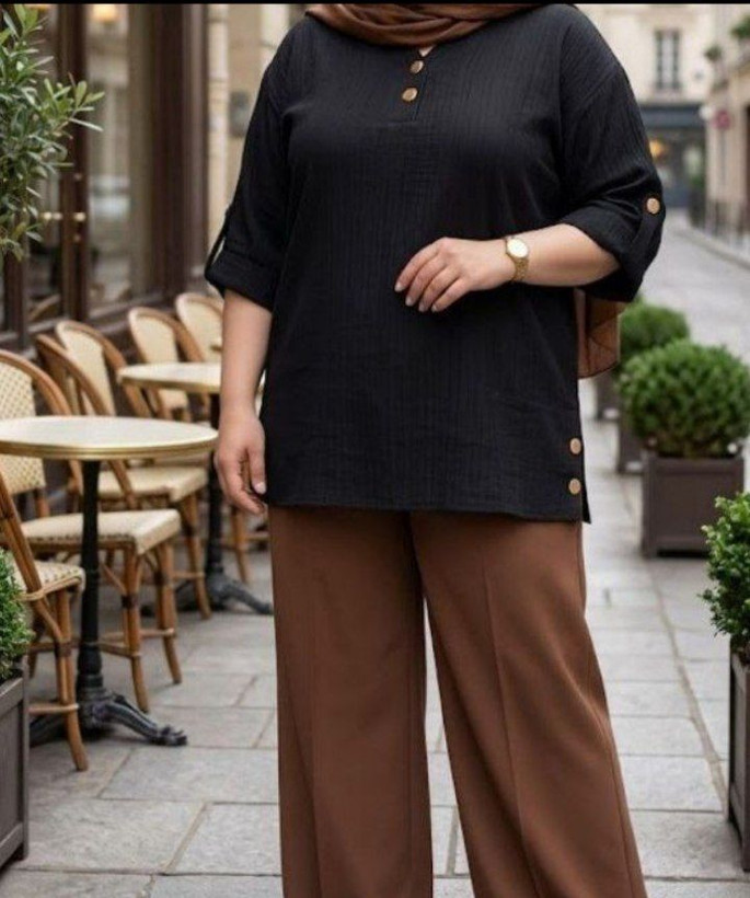 شومیز محرمی زنانه مشکی