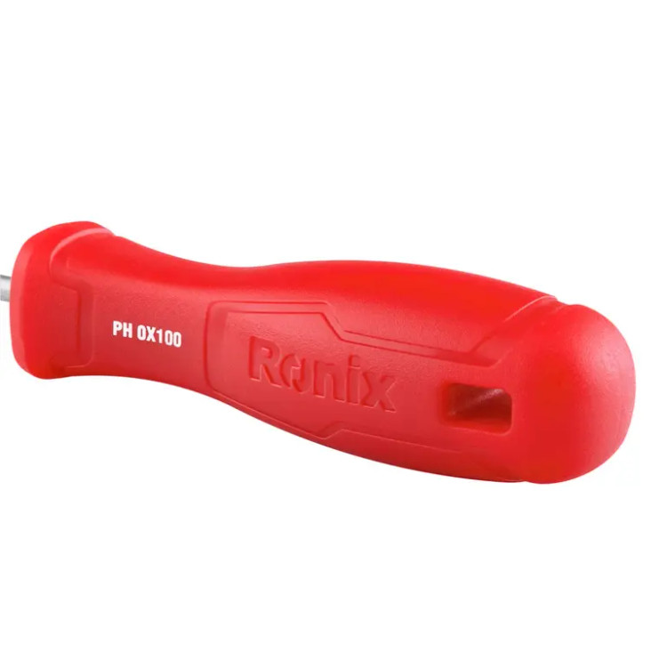 پیچ گوشتی چهارسو 100×3 رونیکس مدل RH-2837 | دسته پلاستیکی