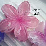کلیپس پلومریا ۶ سانتی مدل گل رزینی در ۶ رنگ